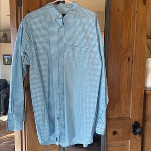 Ariat Light Blue Gingham Men's Shirt
